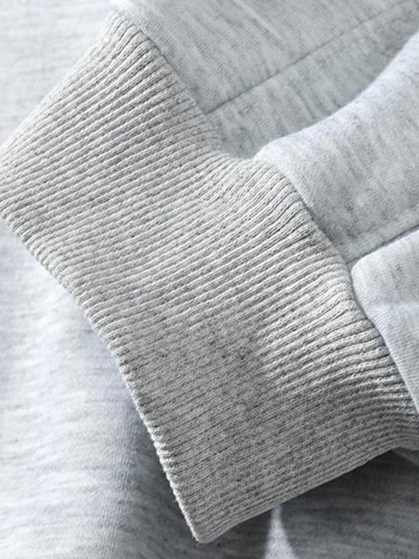 Men's Solid High Neck Oversized Hoodie Product Image