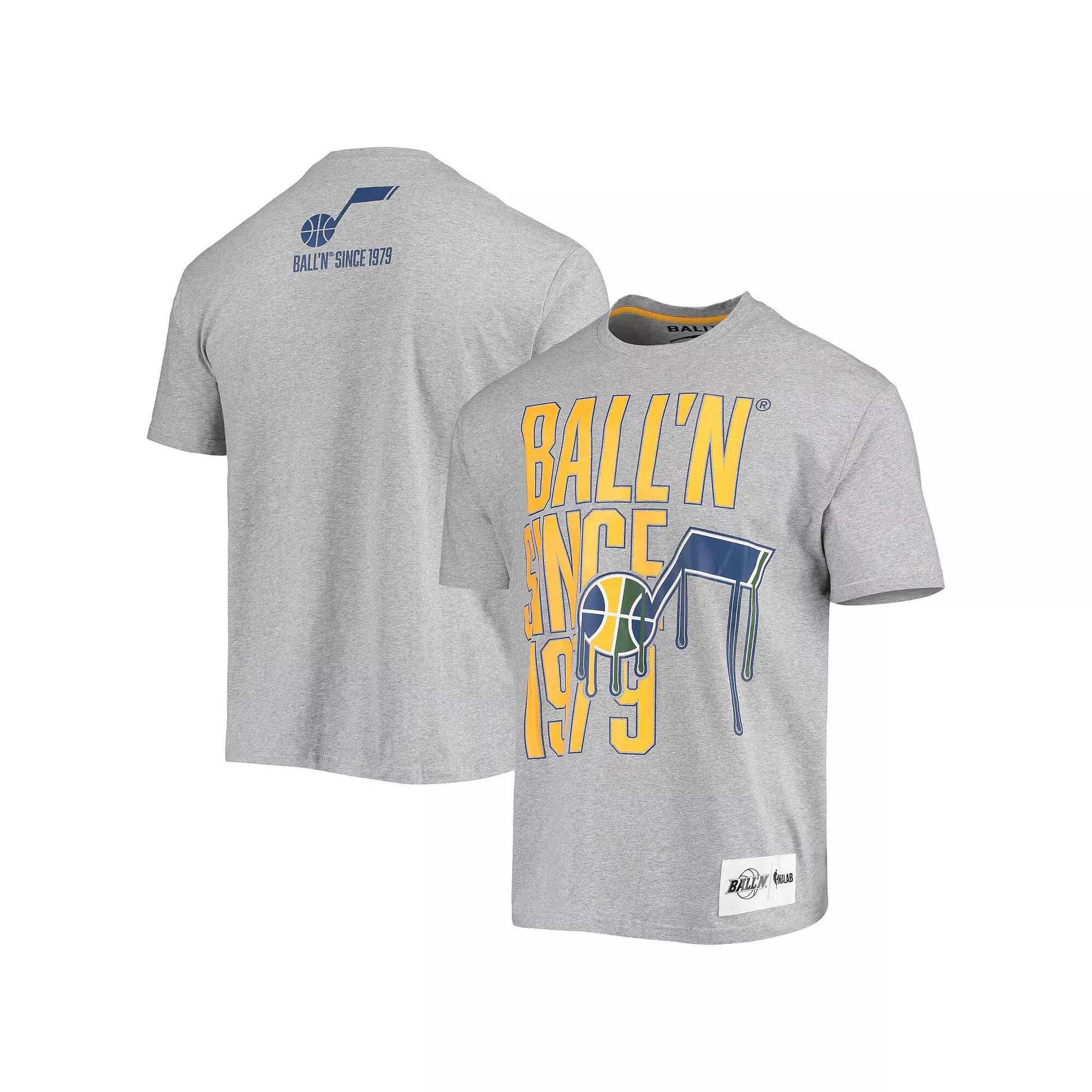 Men's BALL'N Heathered Gray Utah Jazz Since 1979 T-Shirt,  Product Image
