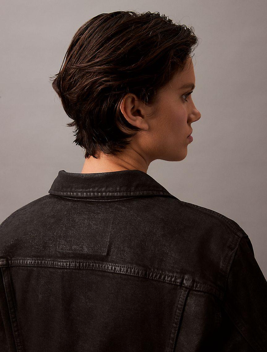 Coated Classic Denim Trucker Jacket Product Image