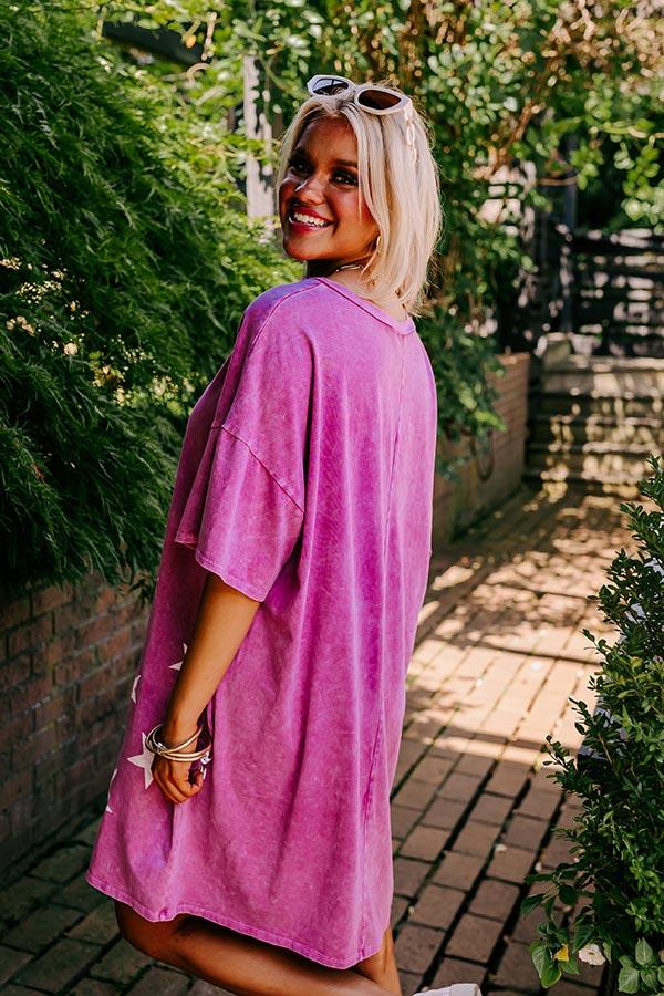 Watch The Stars Mineral Wash Dress Product Image