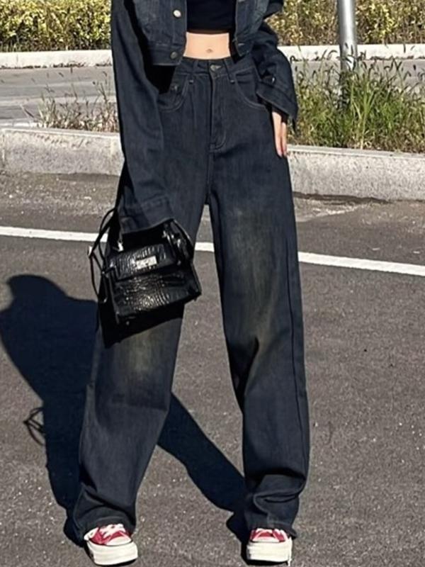 Vintage Distressed High Rise Boyfriend Jeans Product Image