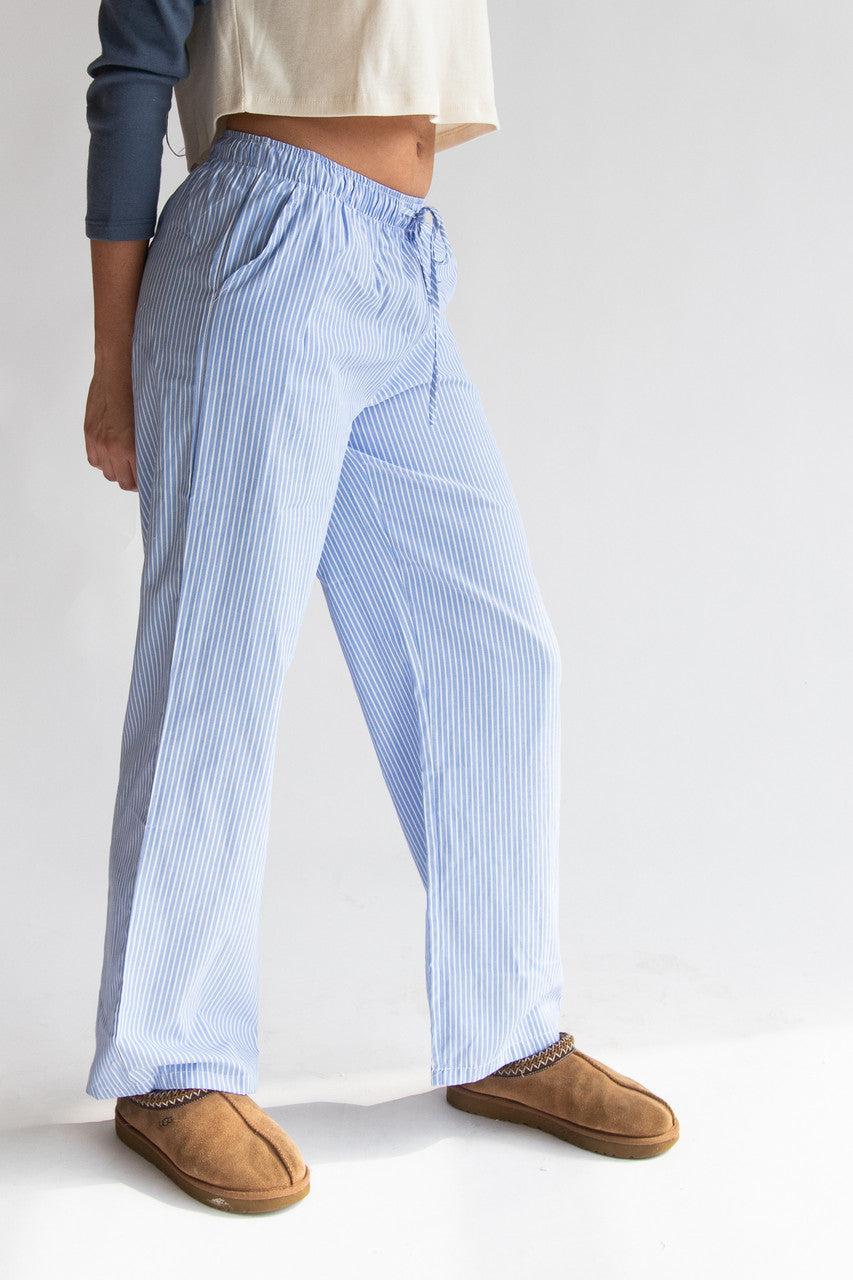 Striped Drawstring Pants Product Image