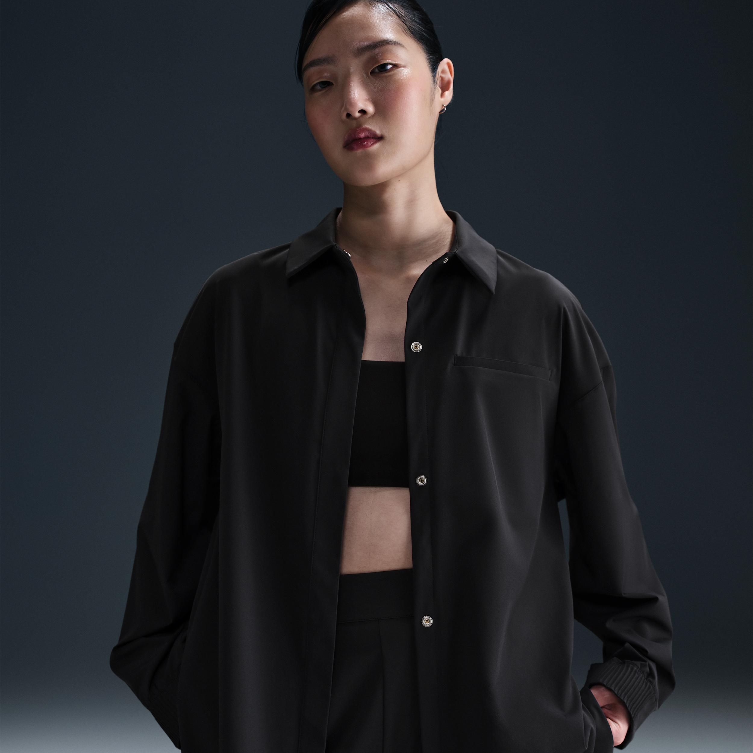 Nike Womens 24.7 PerfectStretch Dri-FIT Oversized Long-Sleeve Shirt | HM8385-455 Product Image