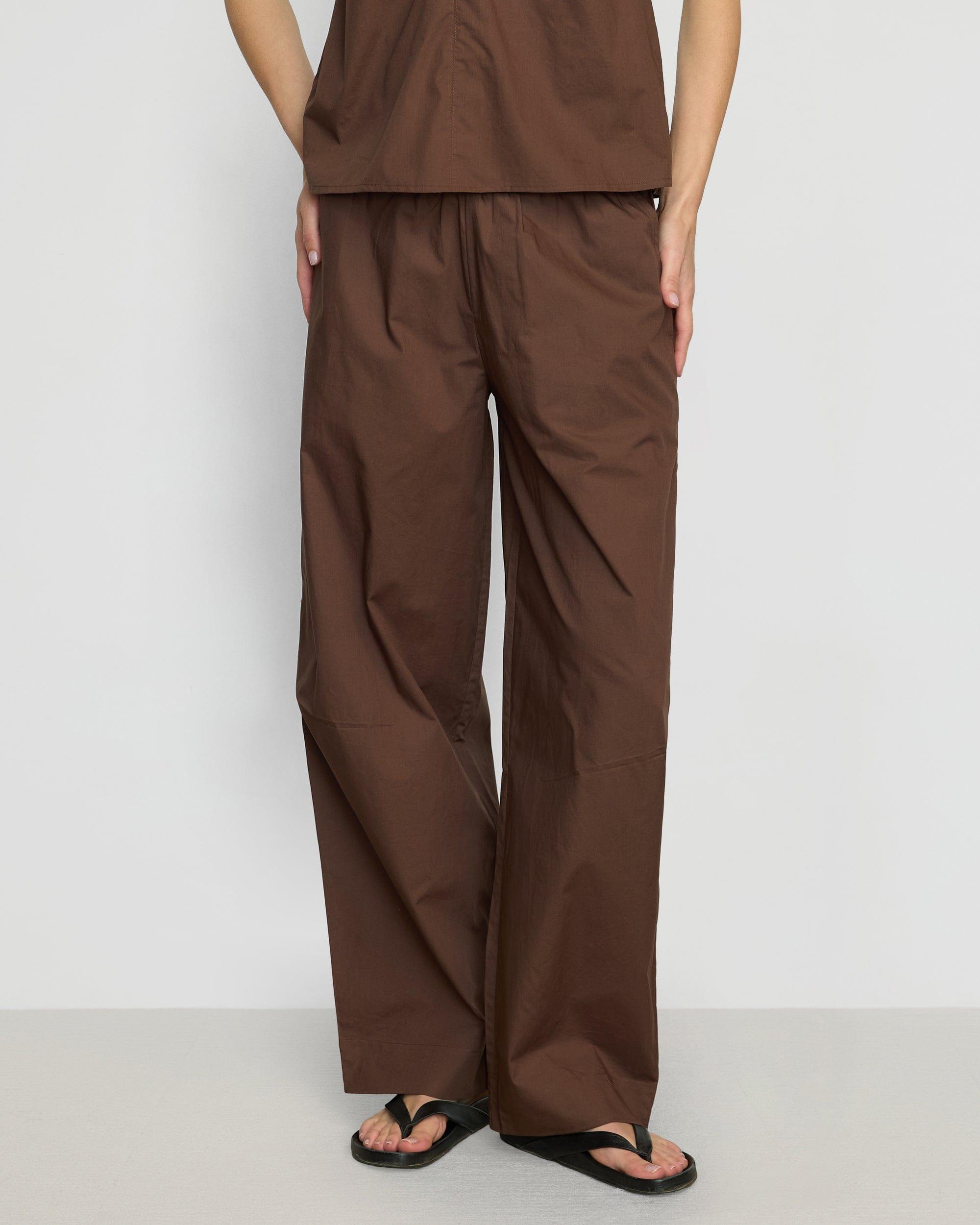 Paula Smocked-Waist Organic Cotton Pant Product Image