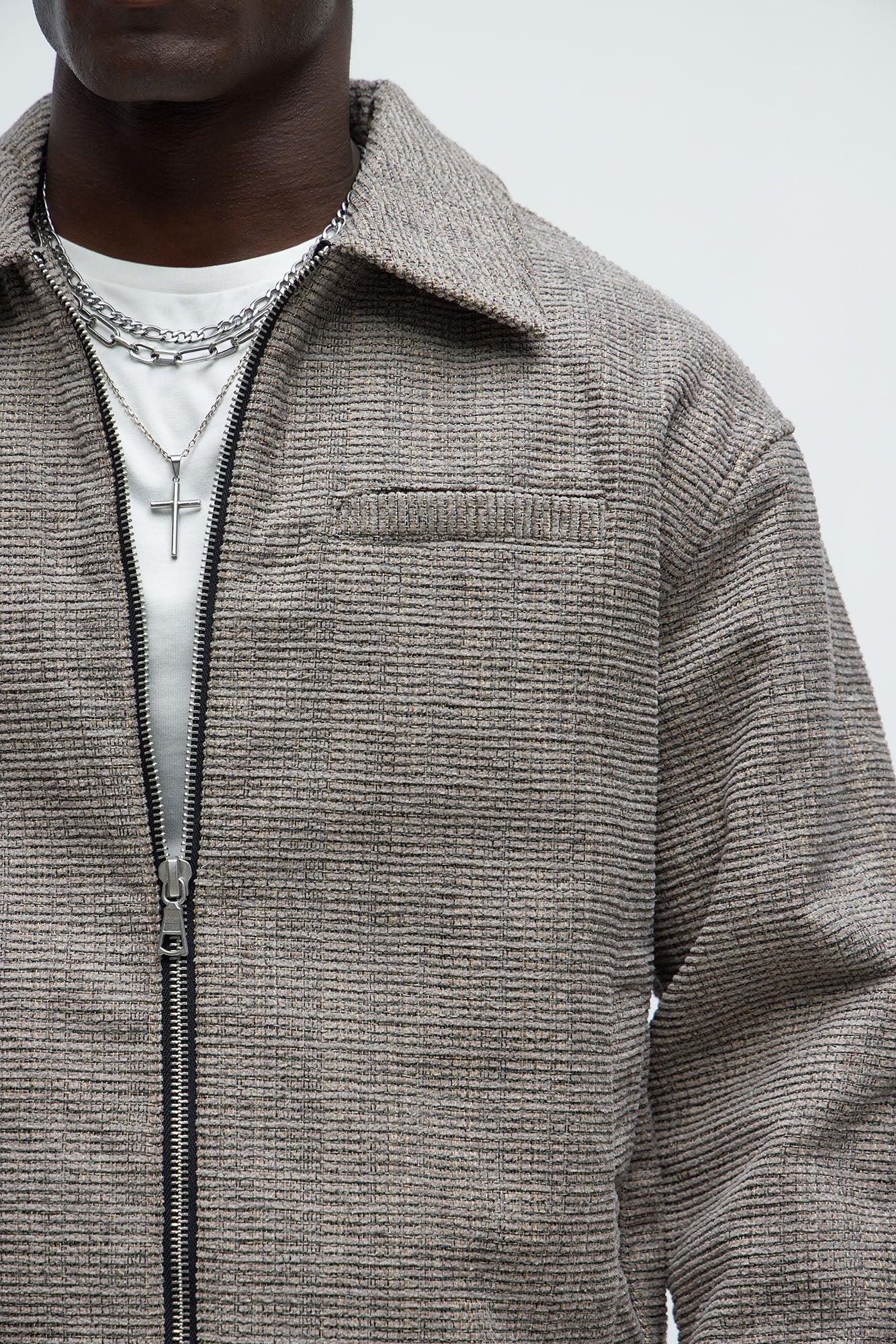 Farmington Textured Work Jacket - Grey Product Image