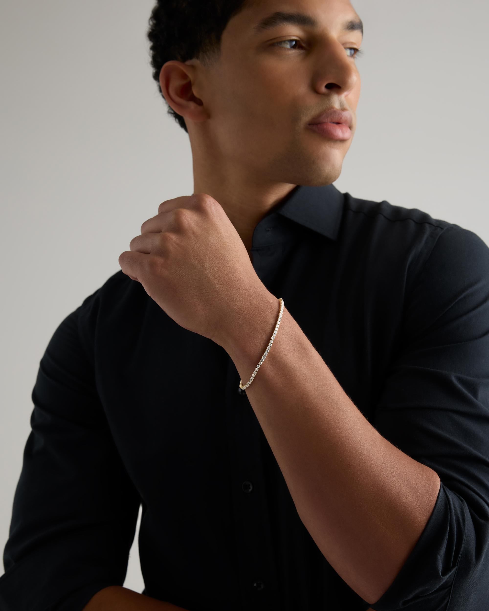 Quince | Women's 14K Gold Lab Grown Diamond Tennis Bracelet Product Image