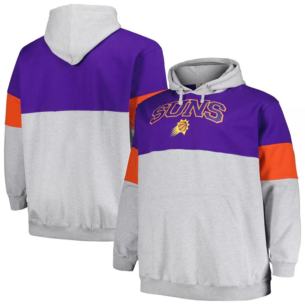 Men's Fanatics Branded Purple/Orange Phoenix Suns Big & Tall Pullover Hoodie, Size: 2XB, Phx Purple Product Image