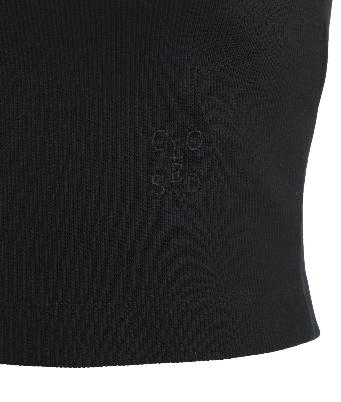 Ribbed top with embroidered logo Product Image