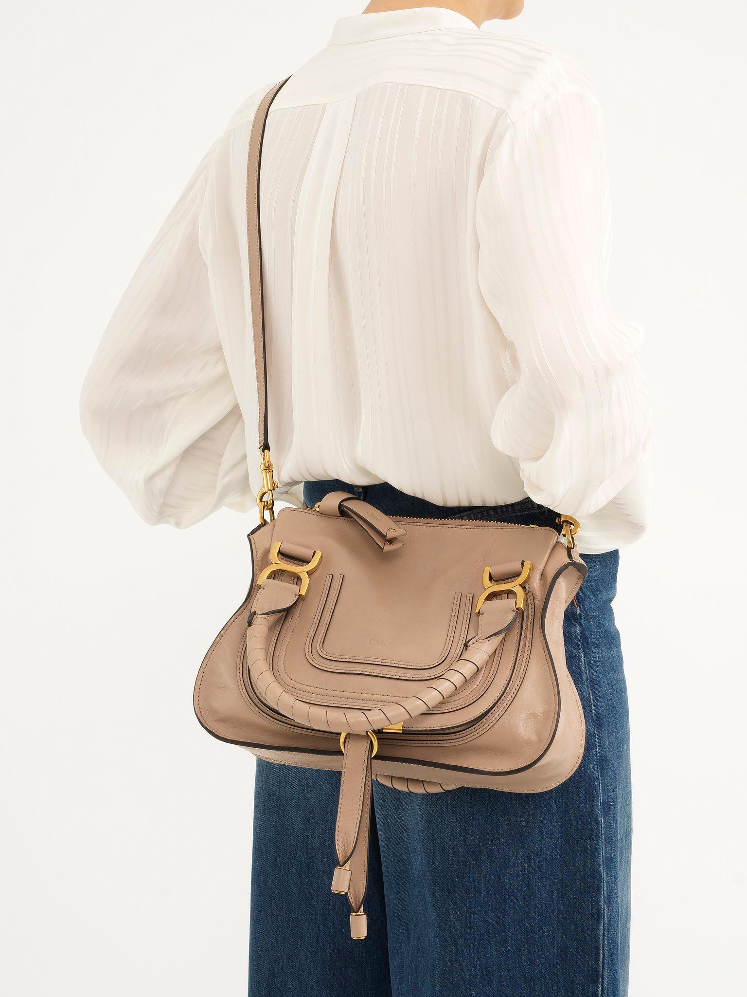 Small Marcie bag in shiny leather Product Image