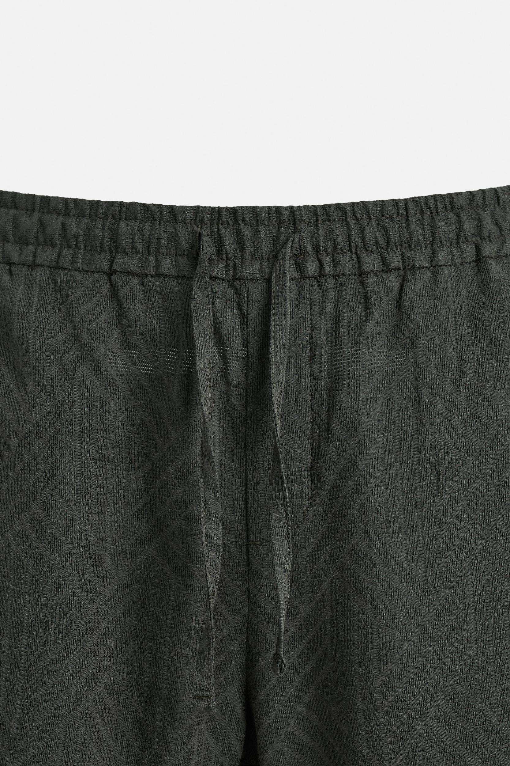 GEOMETRIC JACQUARD SHORTS Product Image
