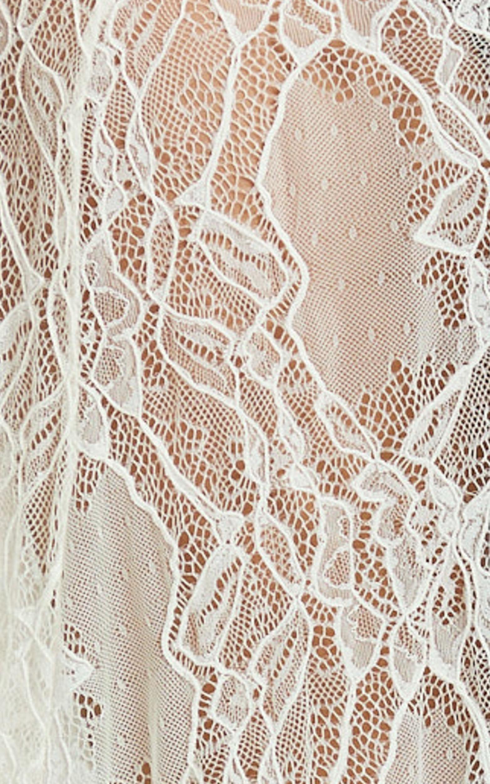 Lioness - In Bloom Lace Midi Skirt in Ivory Product Image