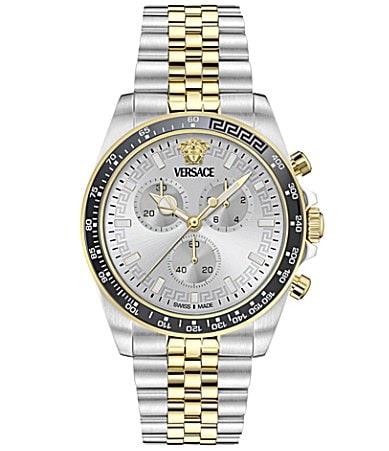 Mens Greca Chrono Wave Two-Tone Stainless-Steel Bracelet Watch/43MM Product Image