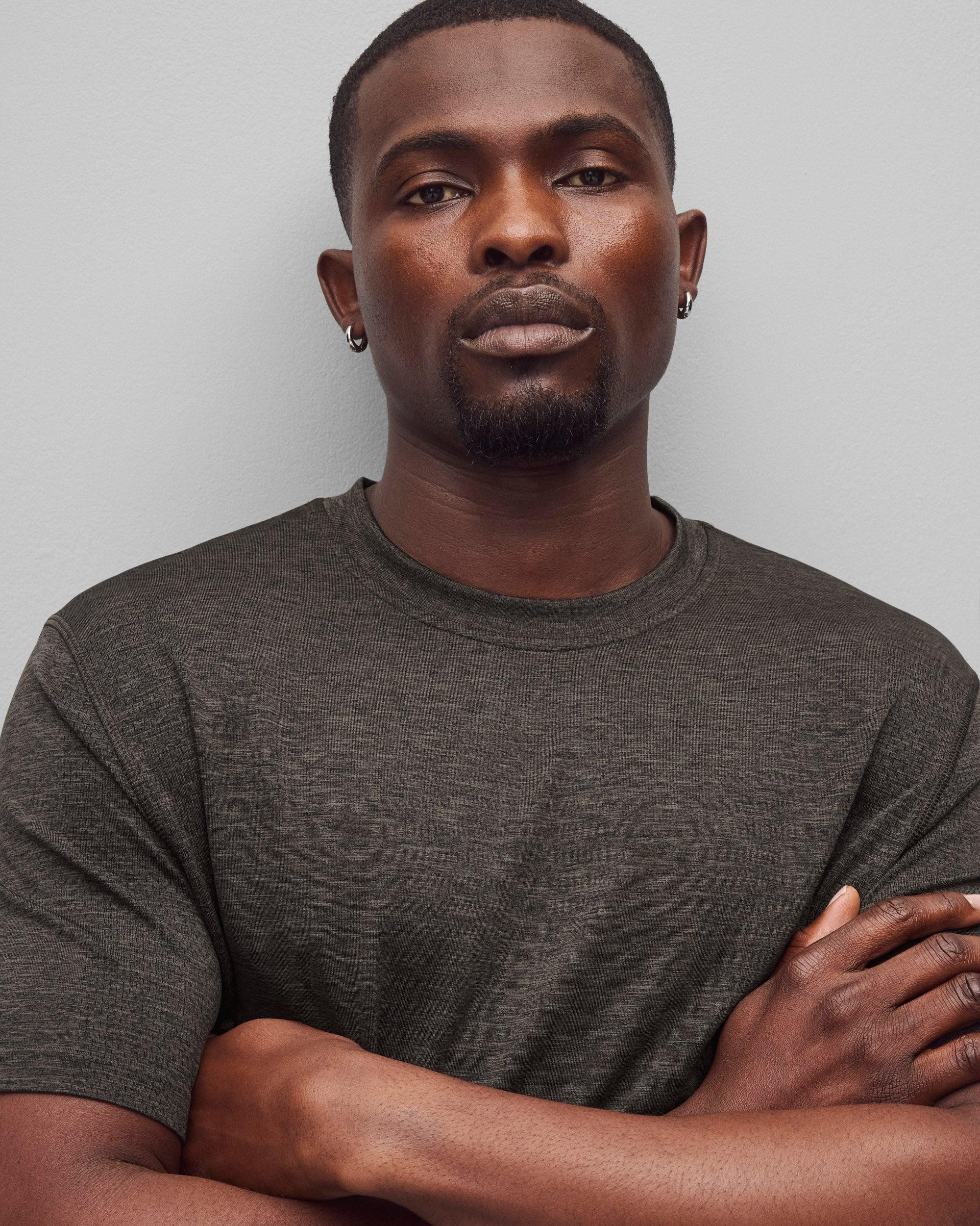 Plus Size Black Solid Lace Trim Button Up Laser Cut Puff Sleeve Blouse Women Elegant Short sleeve V-neck Everyday Blouses BloomChic 10/M Product Image