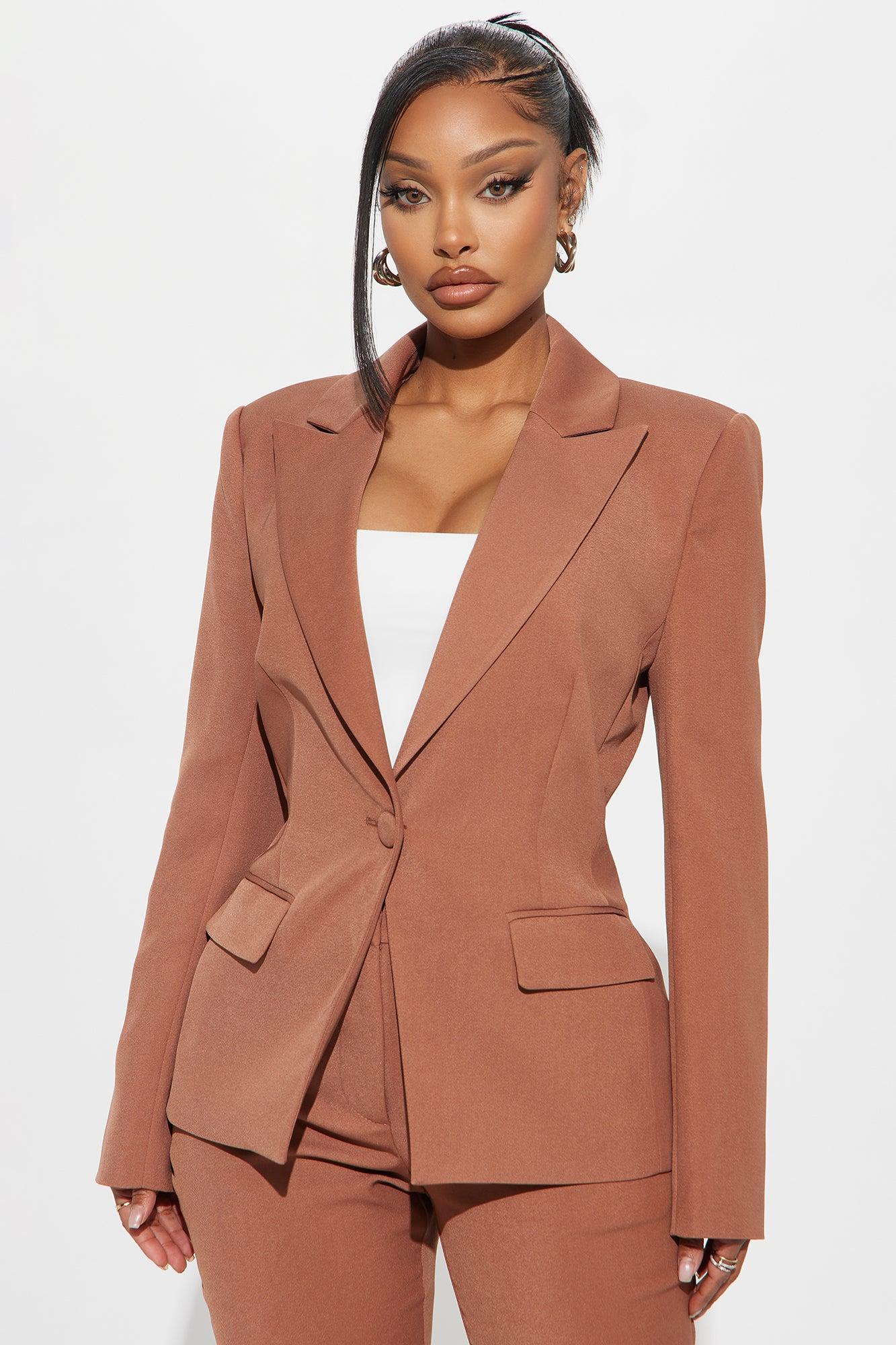 Breaking Even Blazer - Mocha Product Image