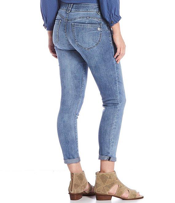 Democracy #double;Ab#double;solution® Crop Roll Cuff Skimmer Skinny Leg Stretch Denim Jeans Product Image