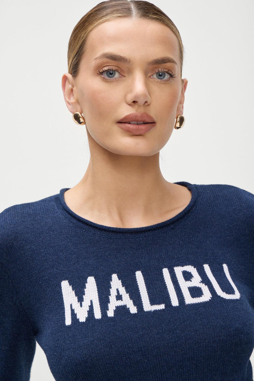 Kennedy Cotton Knit Sweater - Malibu Product Image