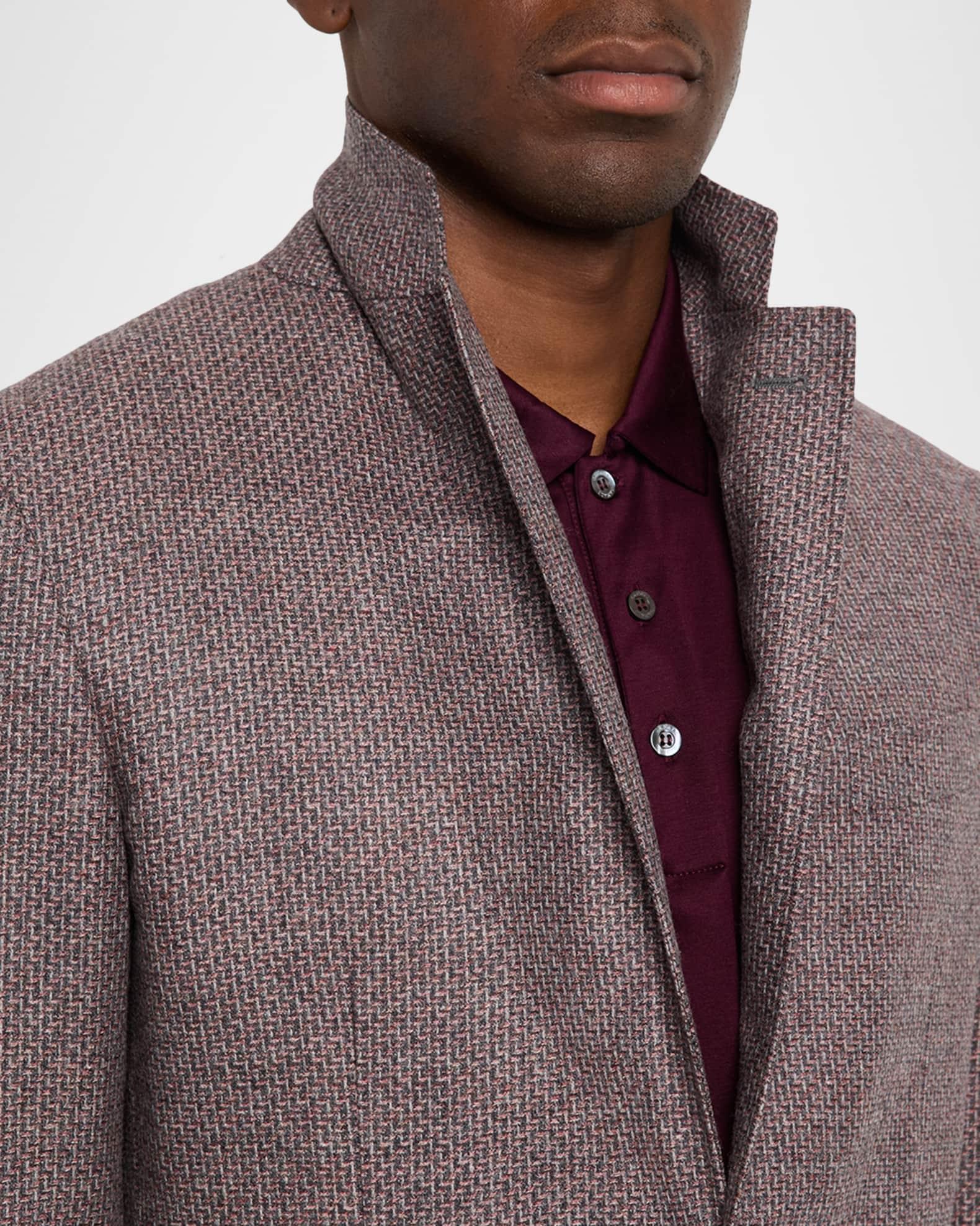 Men's Stepweave Wool Notch Lapel Sport Coat Product Image