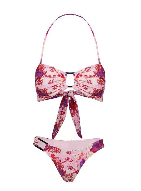 Evonie Halter Bikini Top Dusty Rose Product Image