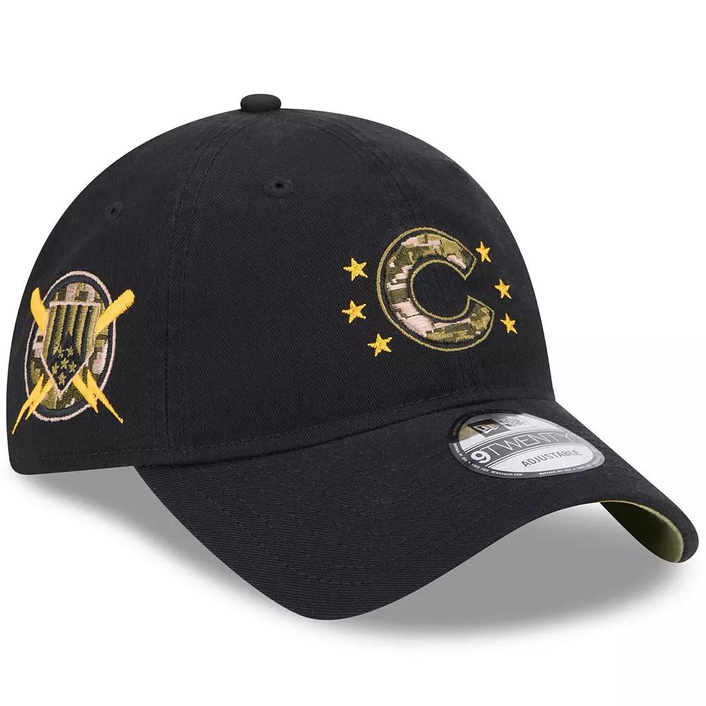 Men's New Era Black Chicago Cubs 2024 Armed Forces Day 9TWENTY Adjustable Hat Product Image