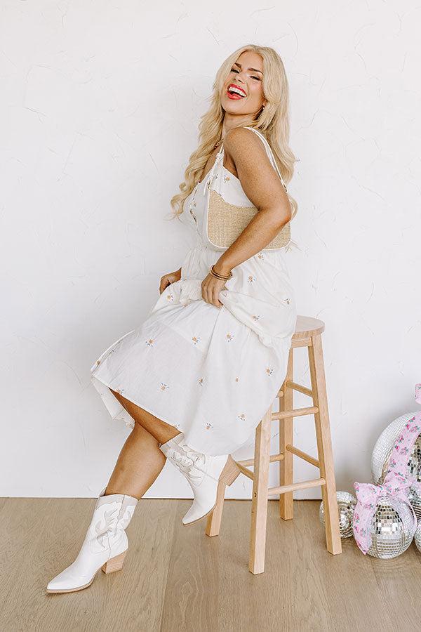 Southern Sunsets Embroidered Midi Curves Product Image