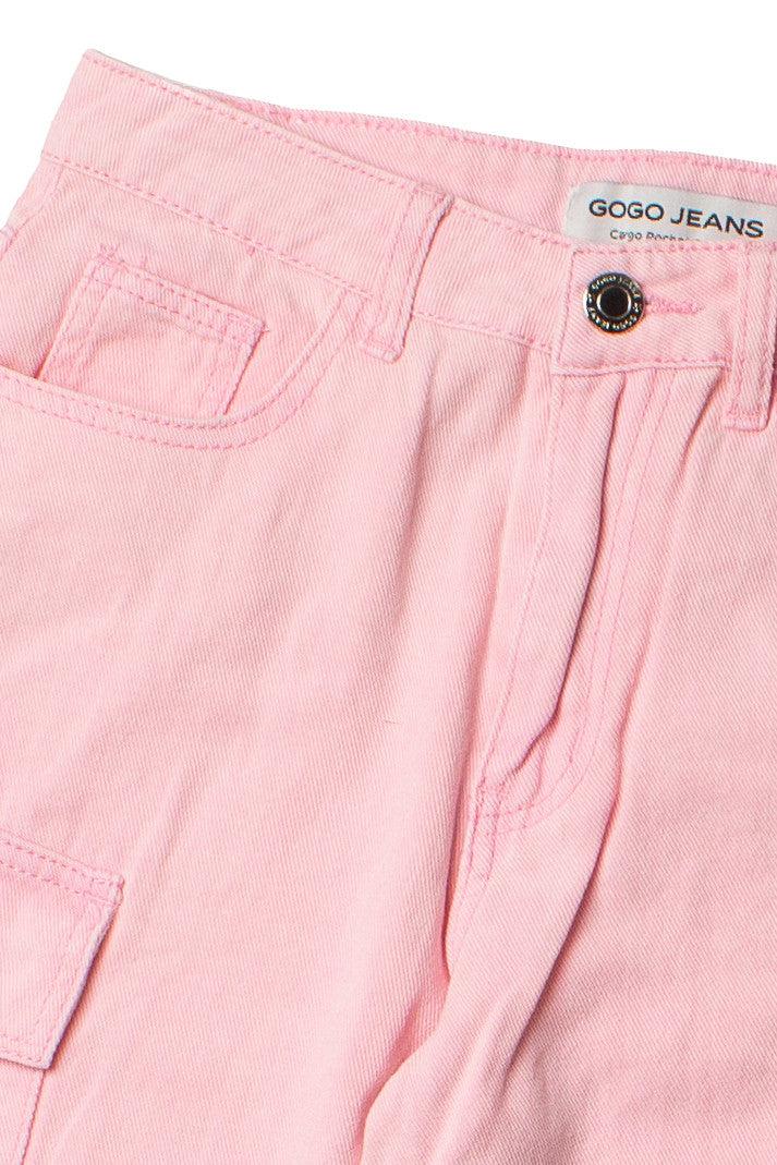 Light Pink Cargo Skater Jeans Product Image