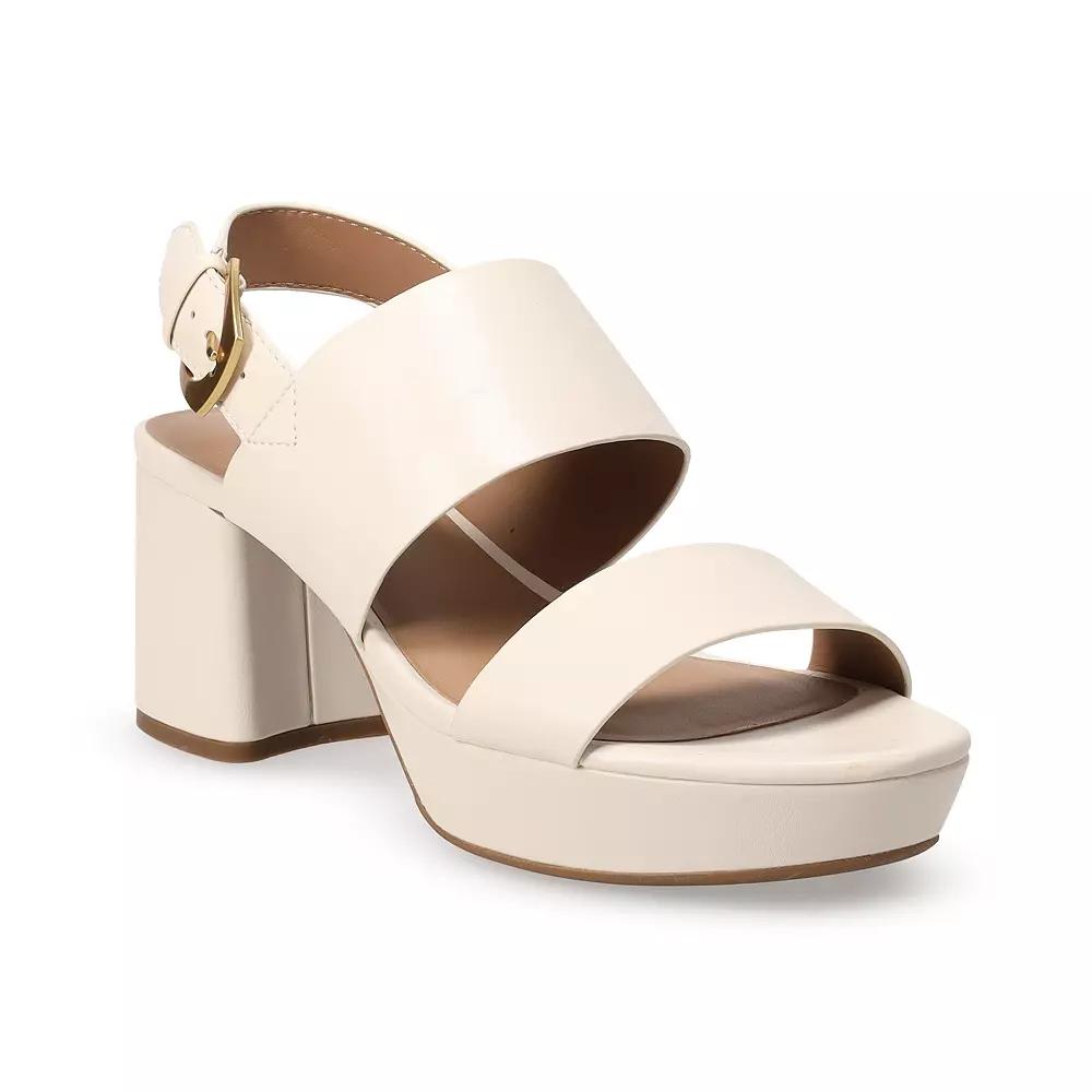 Sonoma Goods For Life® Two-Strap Women's Platform Sandals,  Product Image