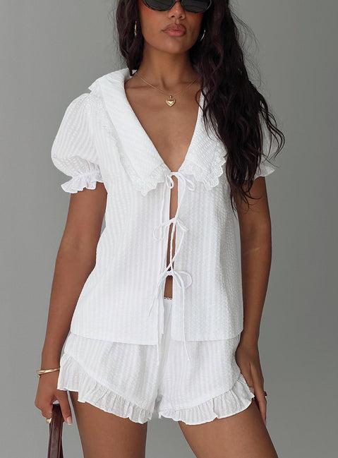 Eternal Sun Collared Set White Product Image