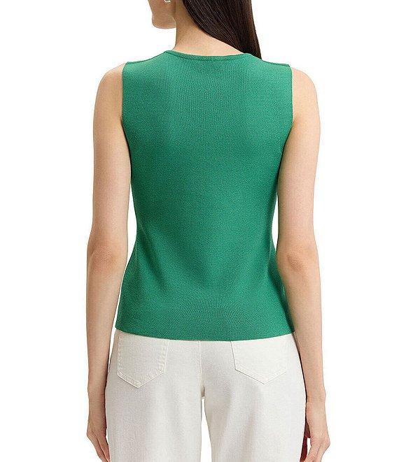 Ming Wang x Family Savvy Soft Knit V-Neck Sleeveless Tank Product Image