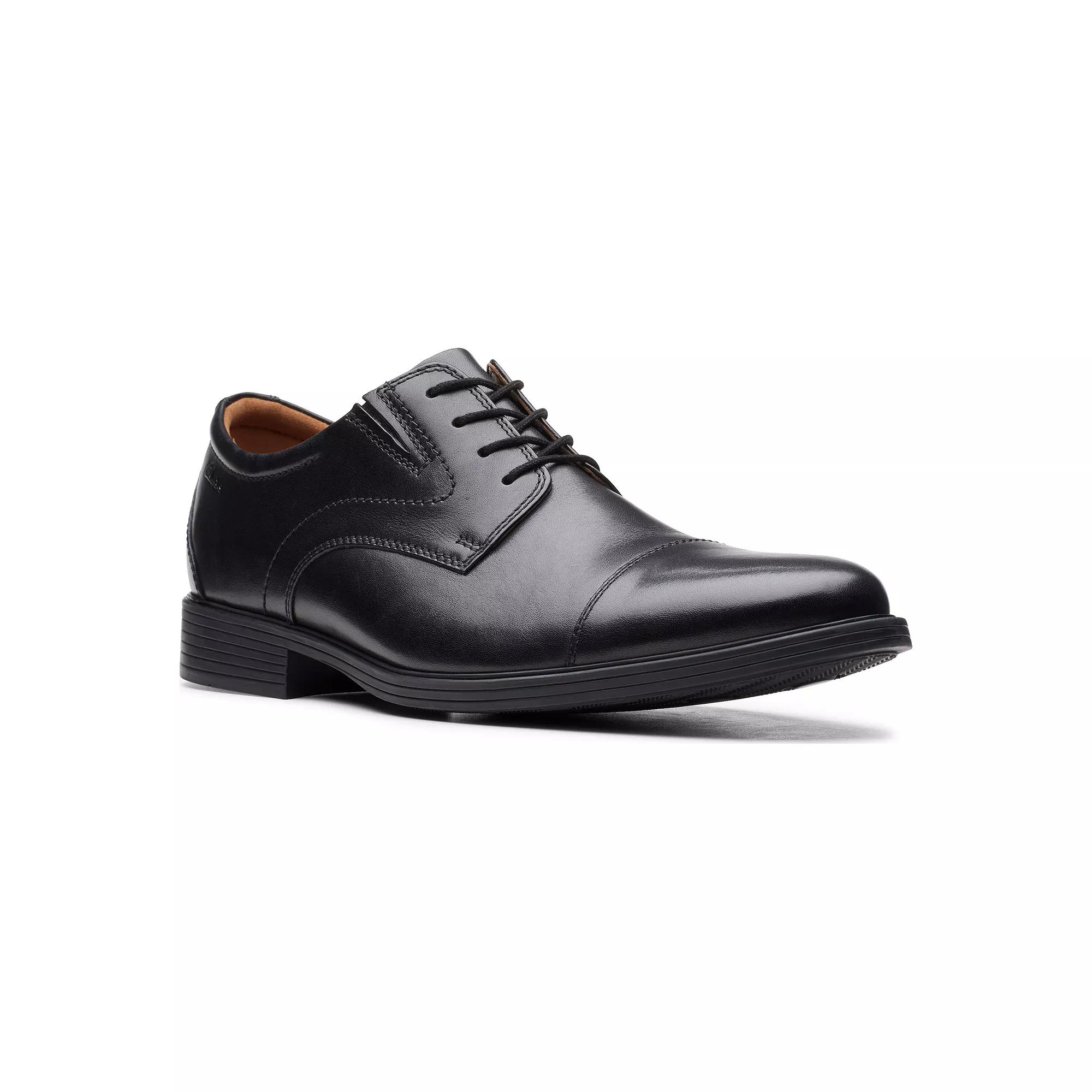 Clarks® Whiddon Cap Men's Leather Dress Shoes,  Product Image