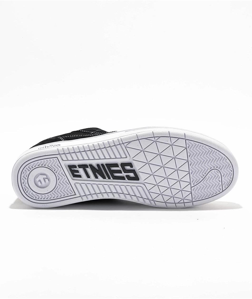 etnies Snake Black & White Skate Shoes Product Image