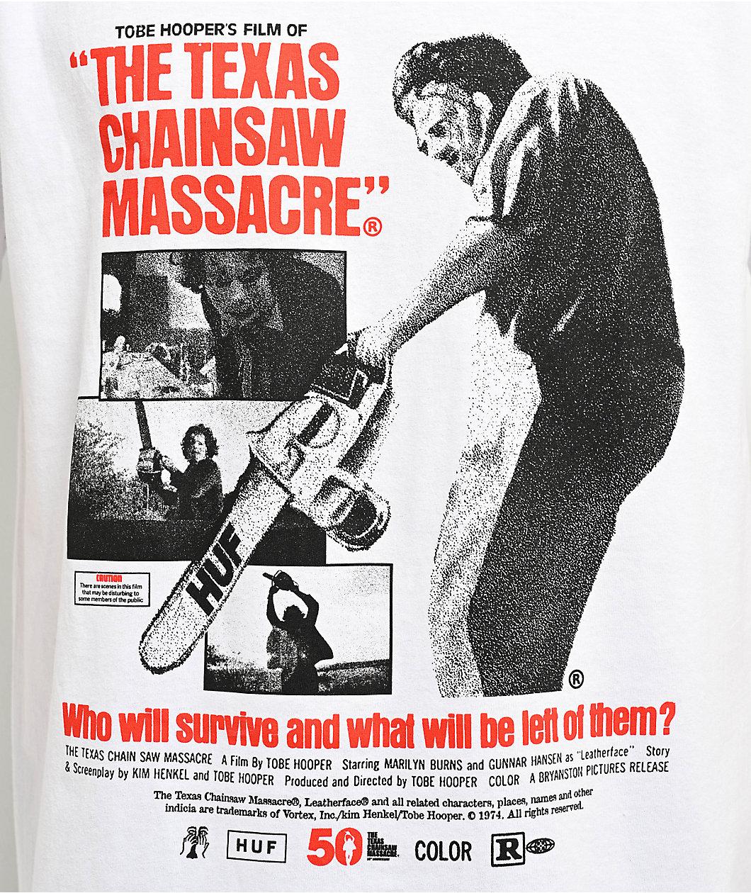 HUF x Texas Chainsaw Massacre Box Office White T-Shirt Product Image