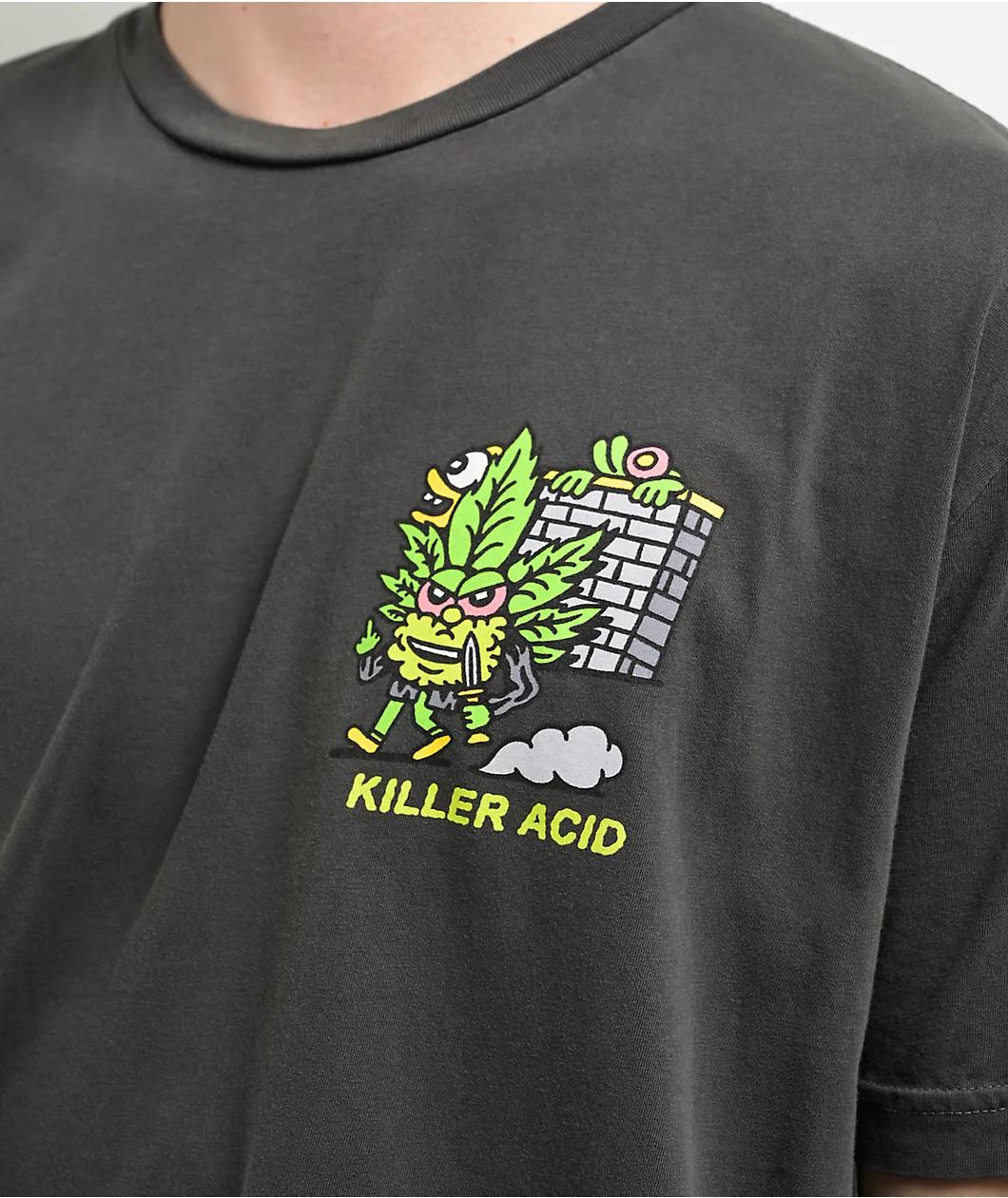 Killer Acid Stoner Graveyard Grey T-Shirt Product Image