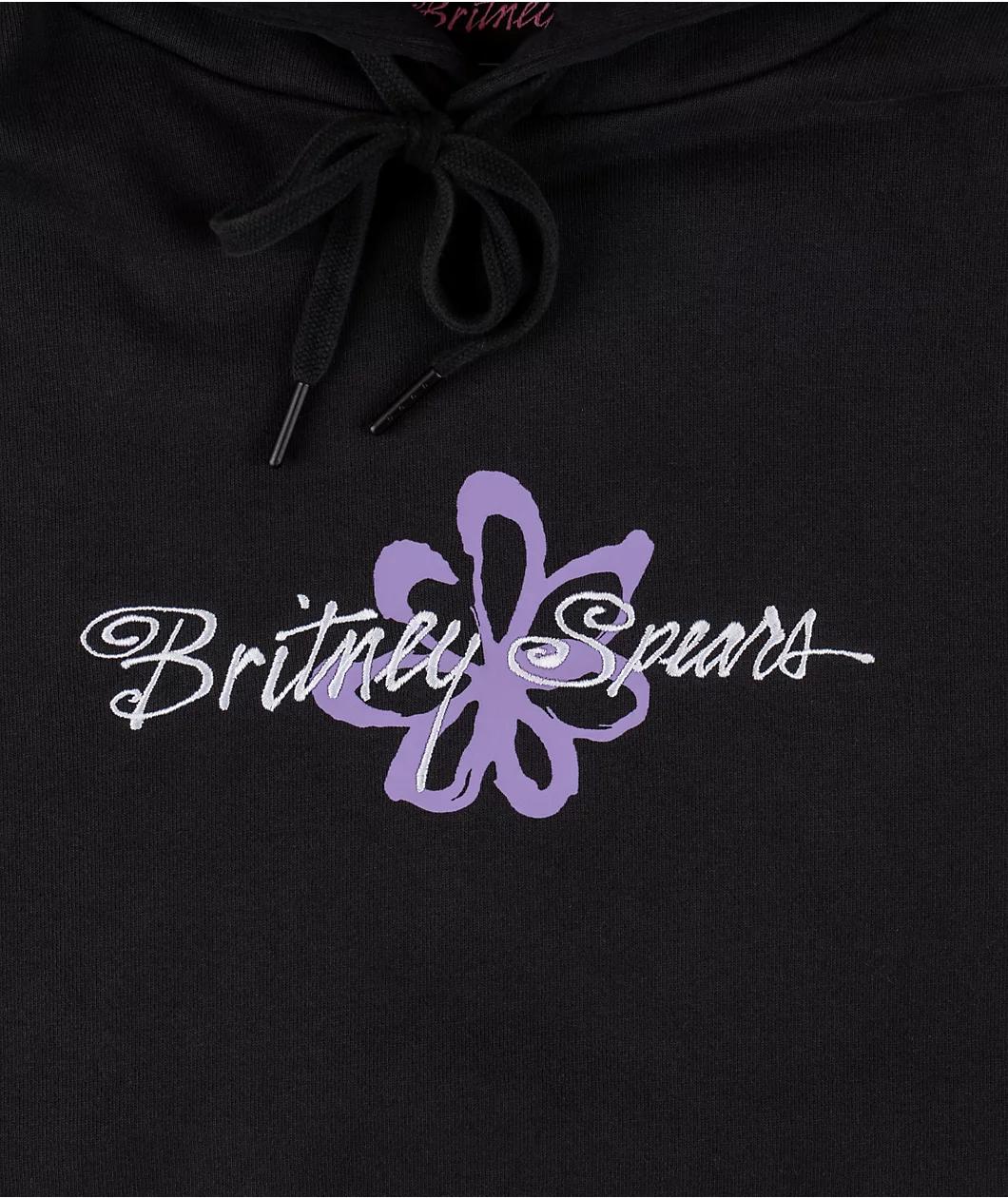 Welcome x Britney Spears Flower Black Hoodie Product Image
