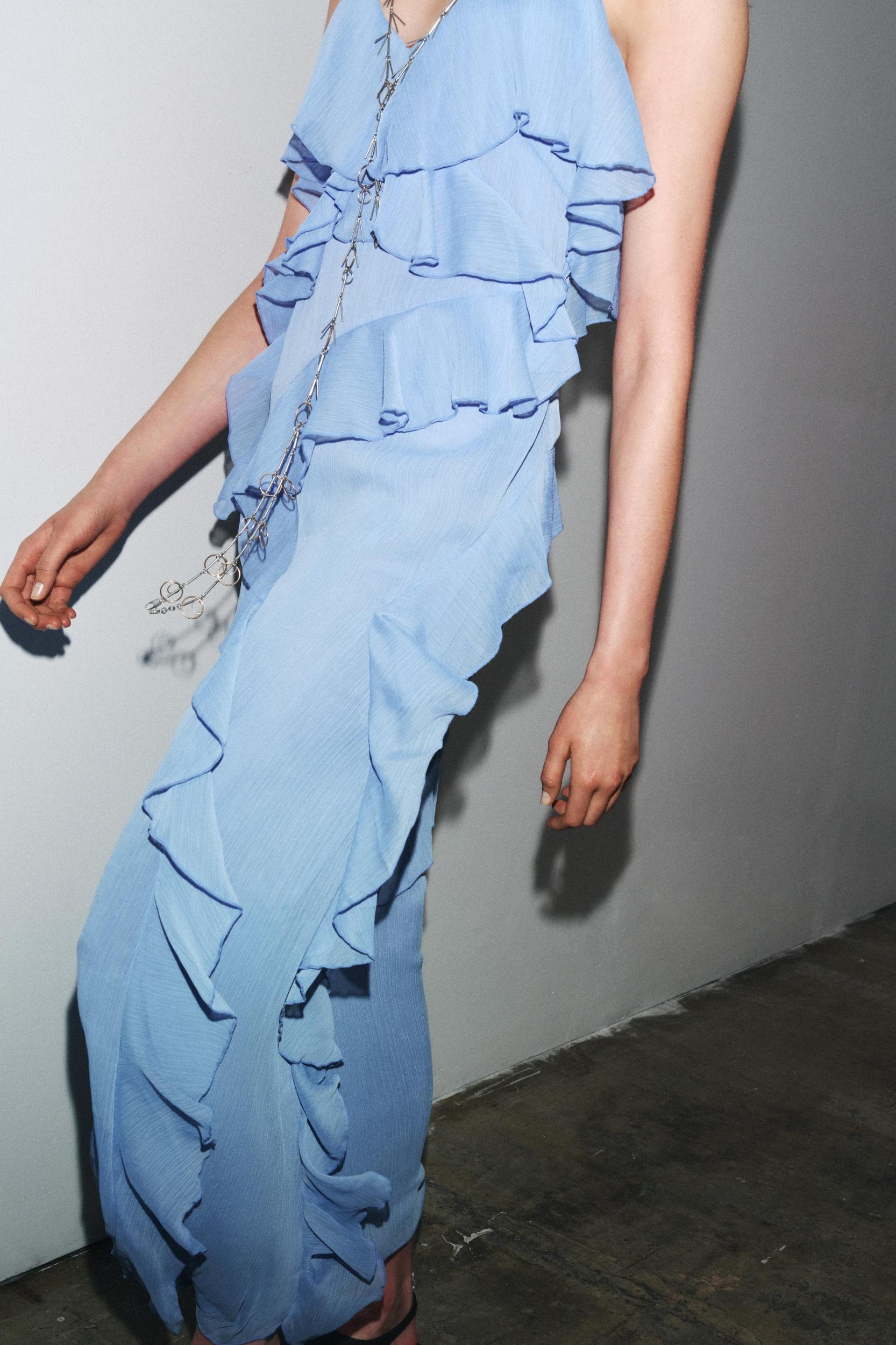 RUFFLED DRESS ZW COLLECTION Product Image