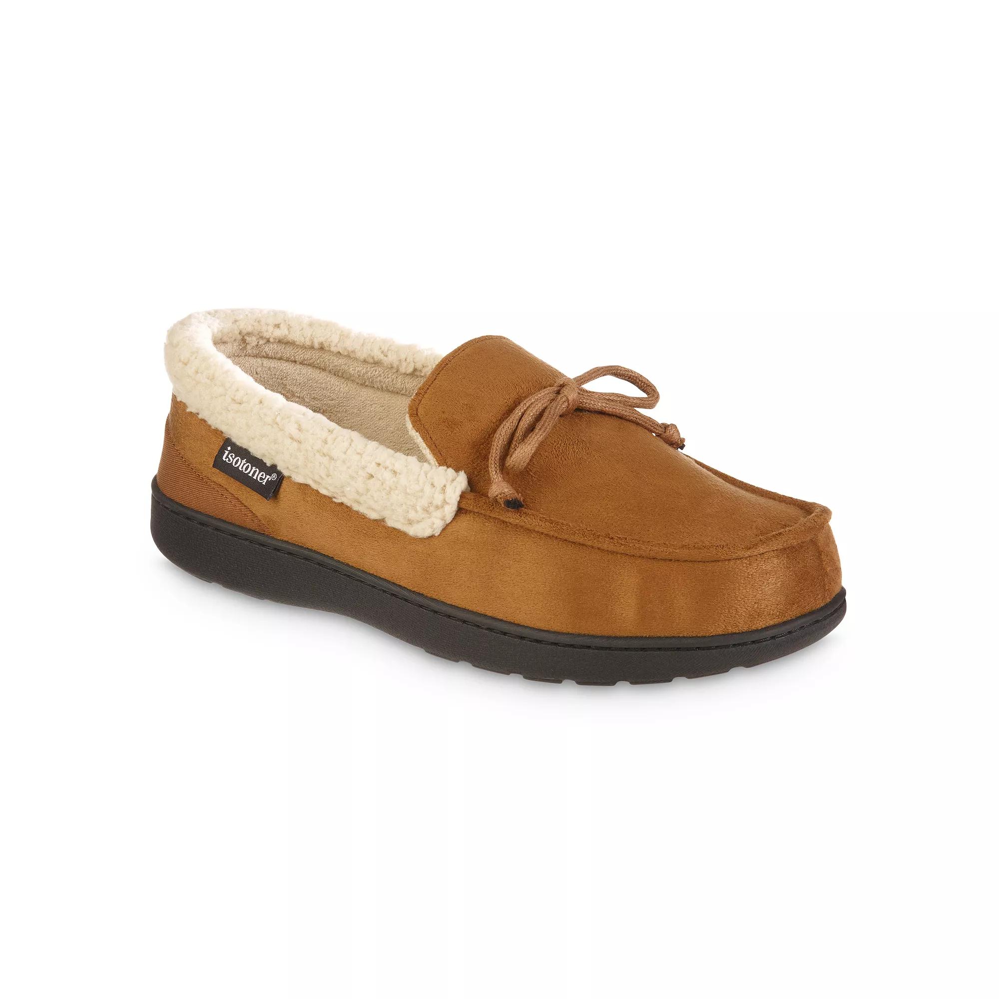 isotoner Gel Infused Memory Foam Vincent Men's Moccasin Slippers,  Product Image