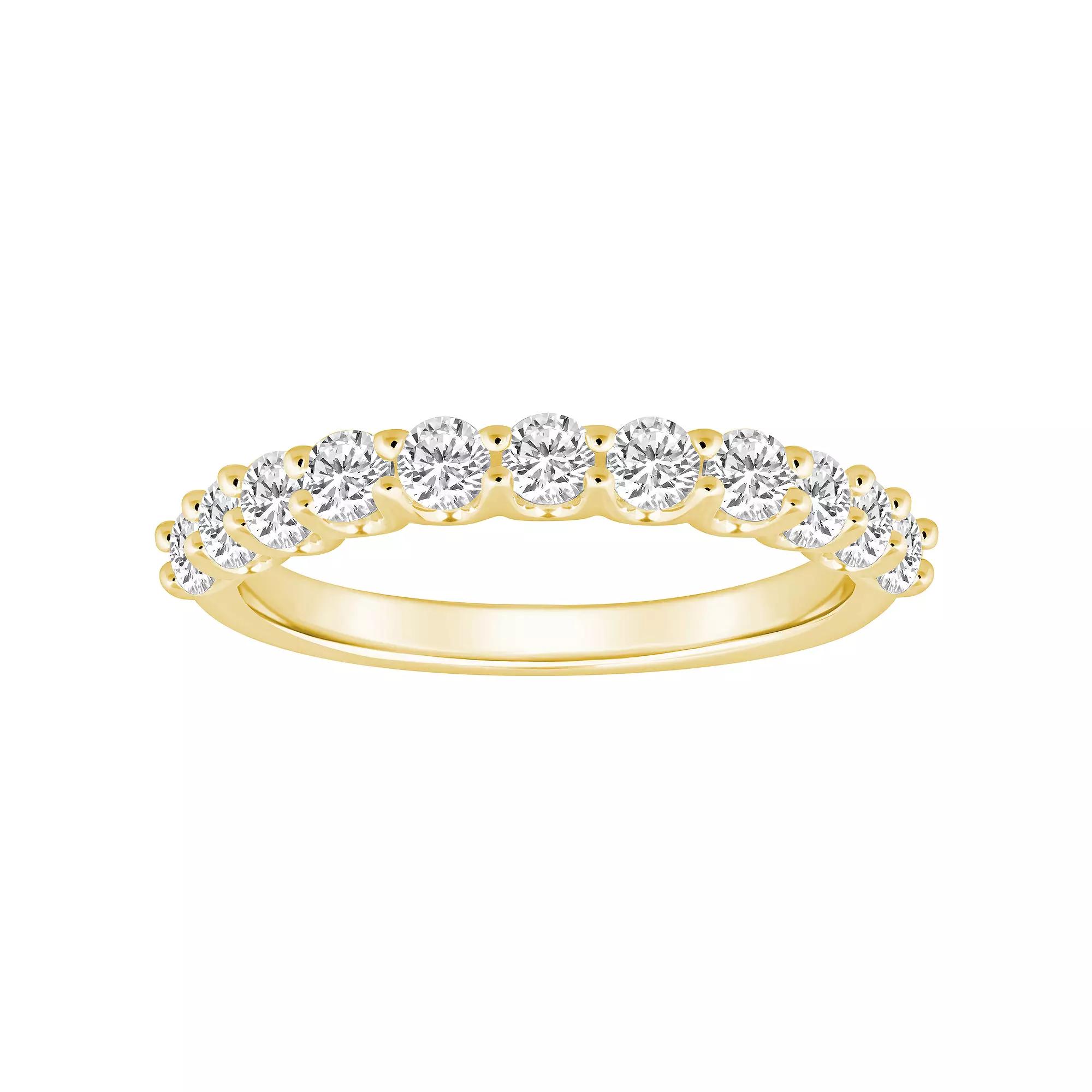 Alyson Layne 14k Gold 1 1/10 Carat T.W. Diamond 11-Stone Wedding Band, Womens, Yellow Product Image