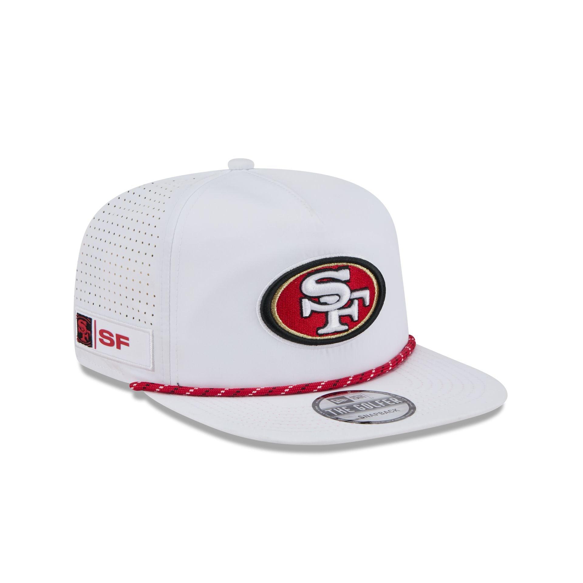 San Francisco 49ers Optic White Performance Rope Golfer Hat Male Product Image