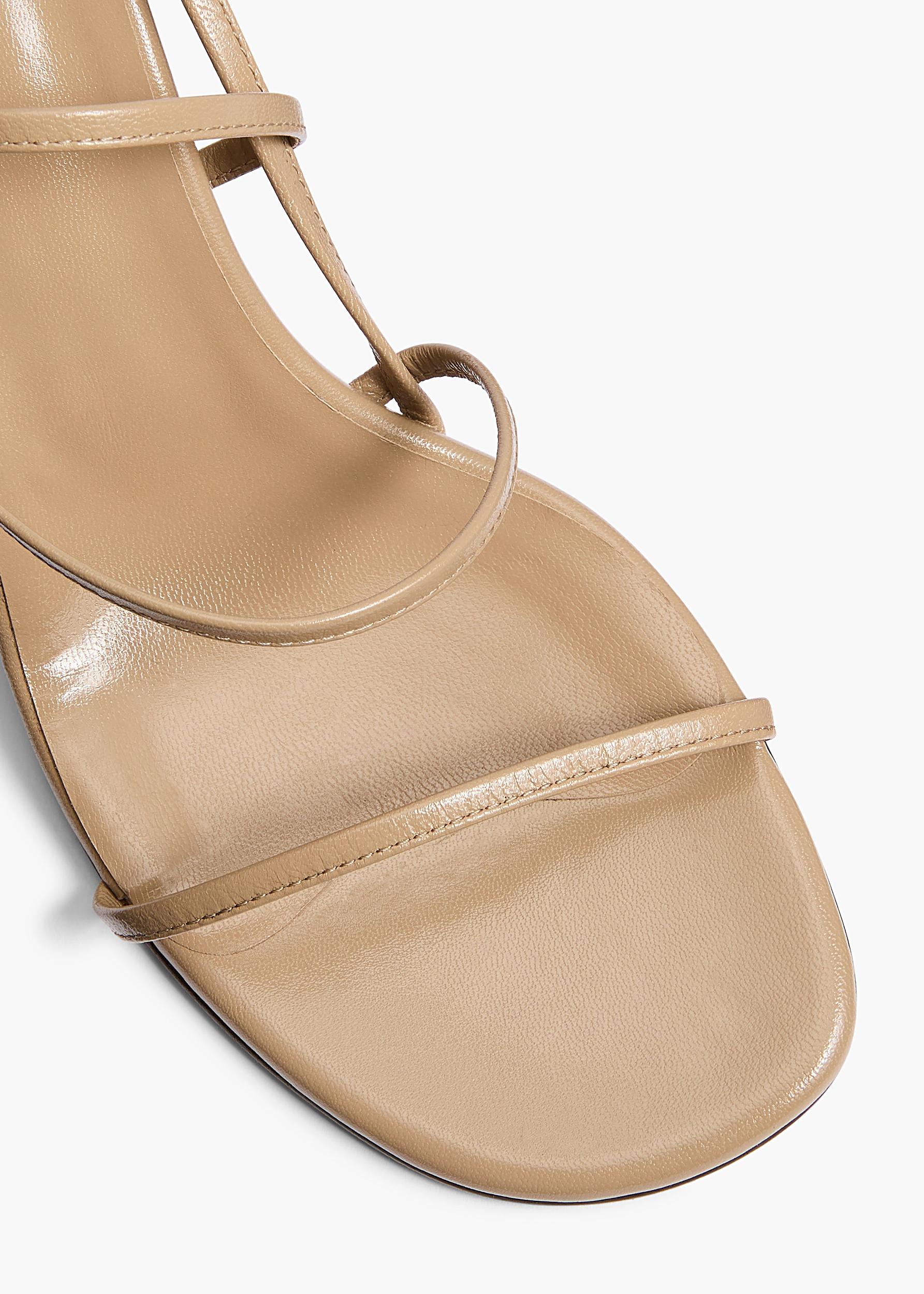 Loop Sandal in Beige Leather Product Image