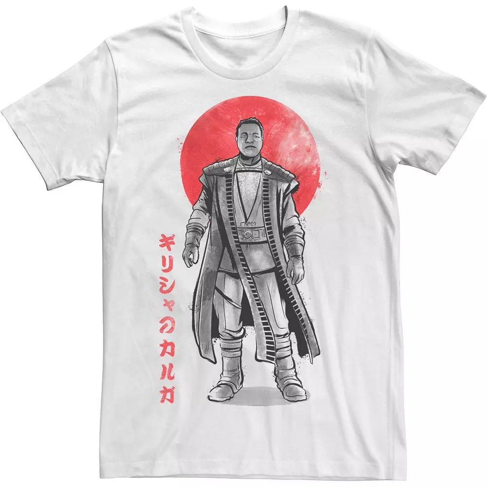 Men's Star Wars The Madolorian Sumie Ink Greef Kanji Tee,  Product Image