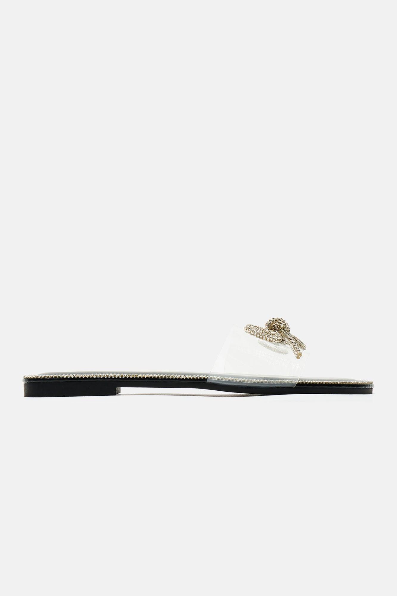 Everything You Want Embellished Sandals - Black Product Image