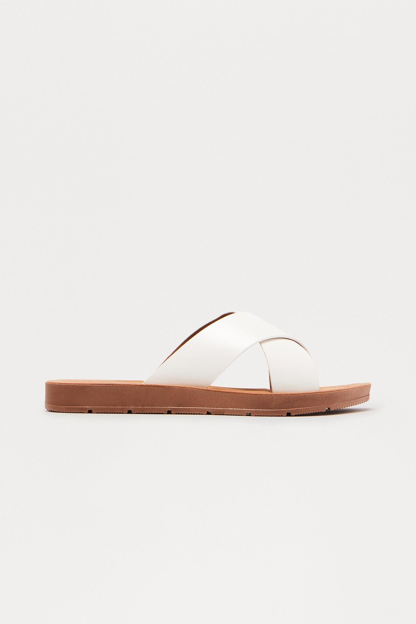 Shaws Cove Slip On Sandals - White Female Product Image