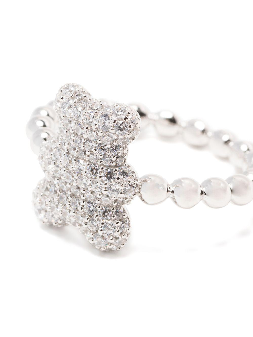 bear-motif crystal-embellished ring Product Image