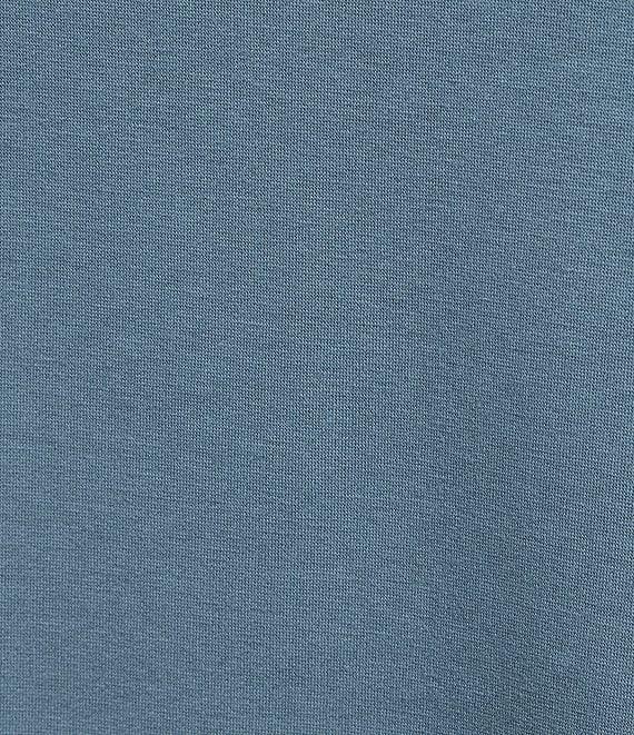 Eileen Fisher Plus Size Organic Cotton Blend Brushed Terry High Funnel Neck Long Sleeve Box Top Product Image