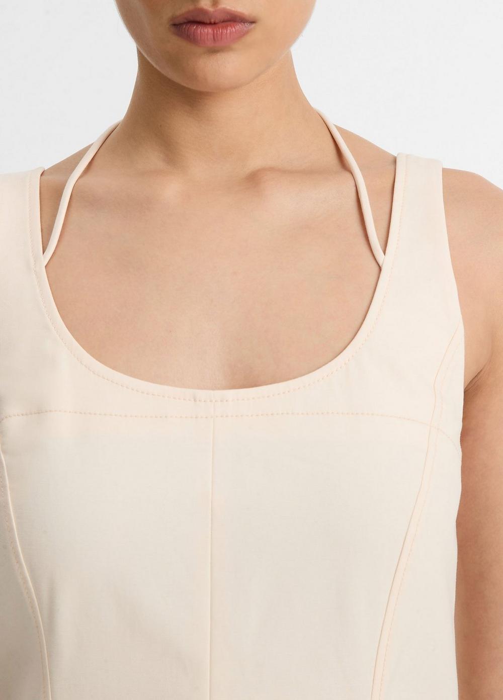 Seamed Cotton Tank Dress Product Image