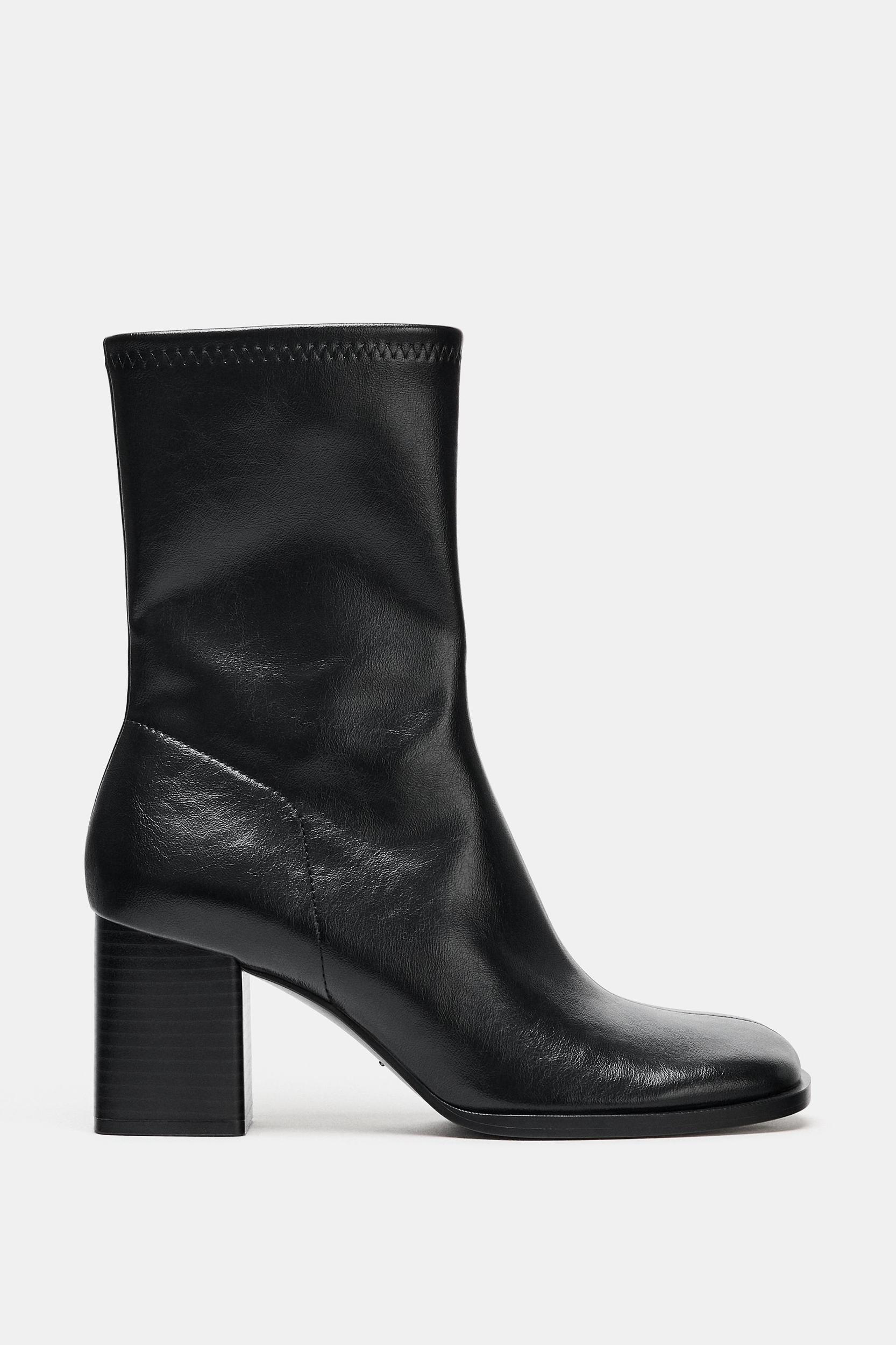 BLOCK HEEL ANKLE BOOTS Product Image