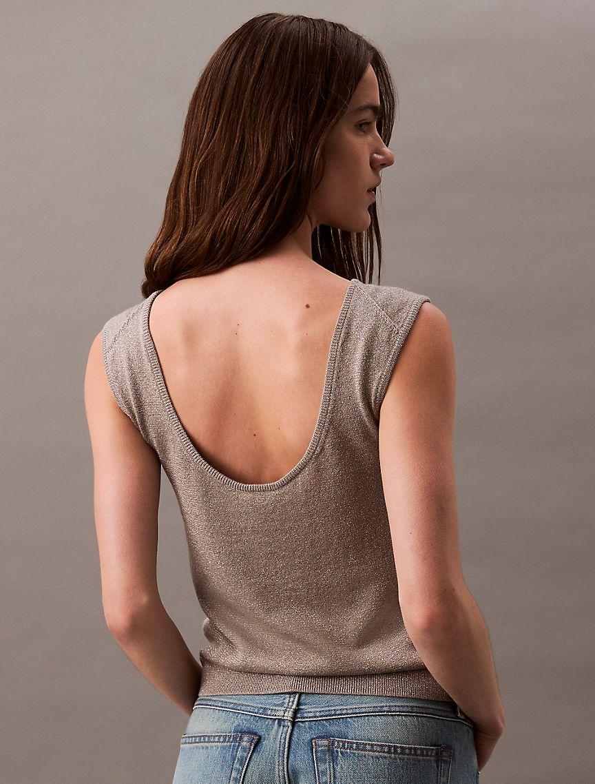 Lurex Sleeveless Pullover Top Product Image