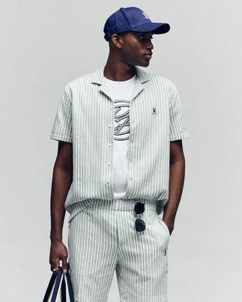 MENS ROBERT TEXTURE STRIPE SHIRT - MT0300005 Male Product Image