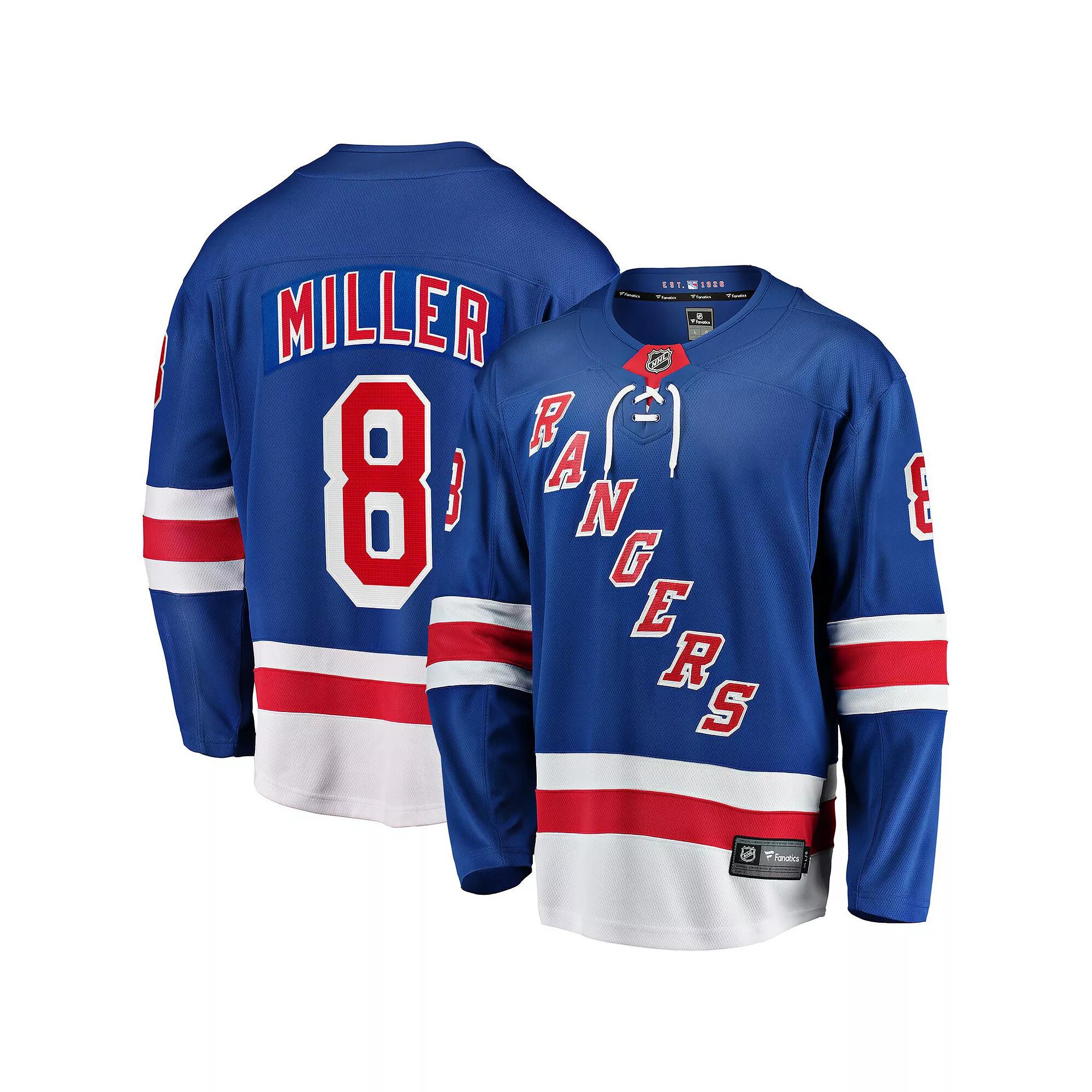 Men's Fanatics J.T. Miller Blue New York Rangers Home Breakaway Jersey,  Product Image