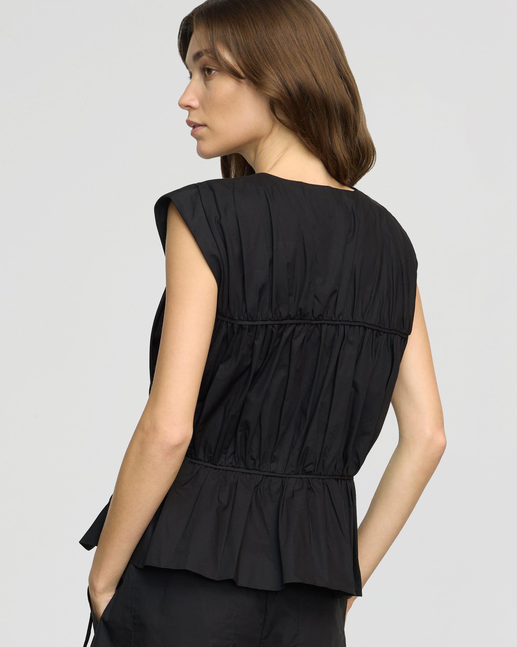 Neha Tie-Front Organic Cotton Blouse Product Image