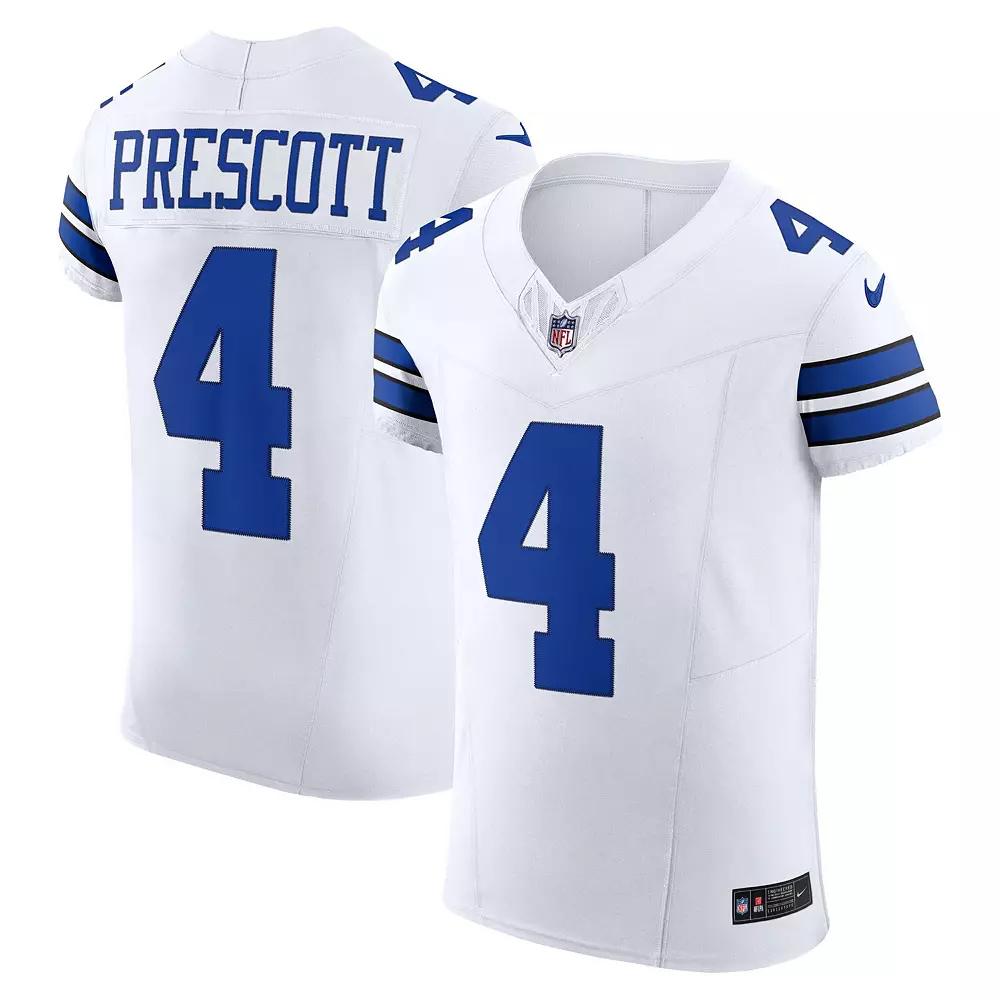 Men's Nike Dak Prescott White Dallas Cowboys Vapor F.U.S.E. Elite Jersey,  Product Image